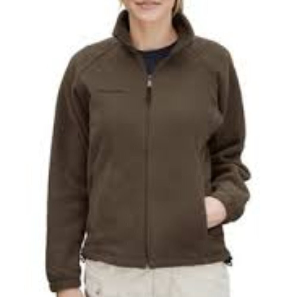 Columbia Sportswear Fleece Jacket Women's Size L Brown Benton Springs Full Zip